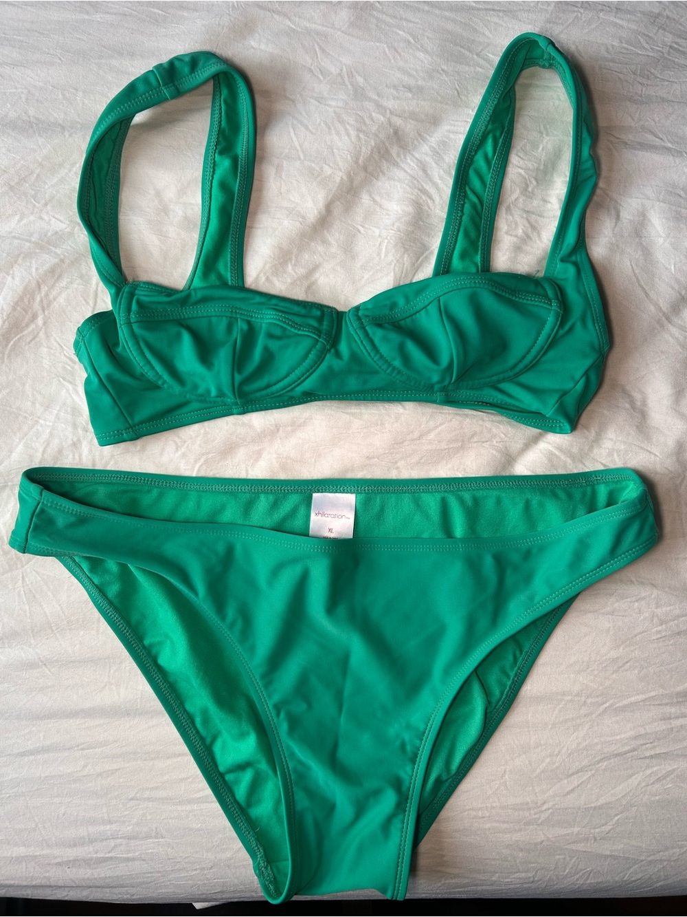 Xhilaration Green Women's Bikini Set - Emerald Two-Piece Swimwear